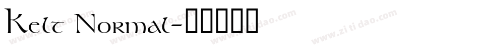 Kelt Normal字体转换